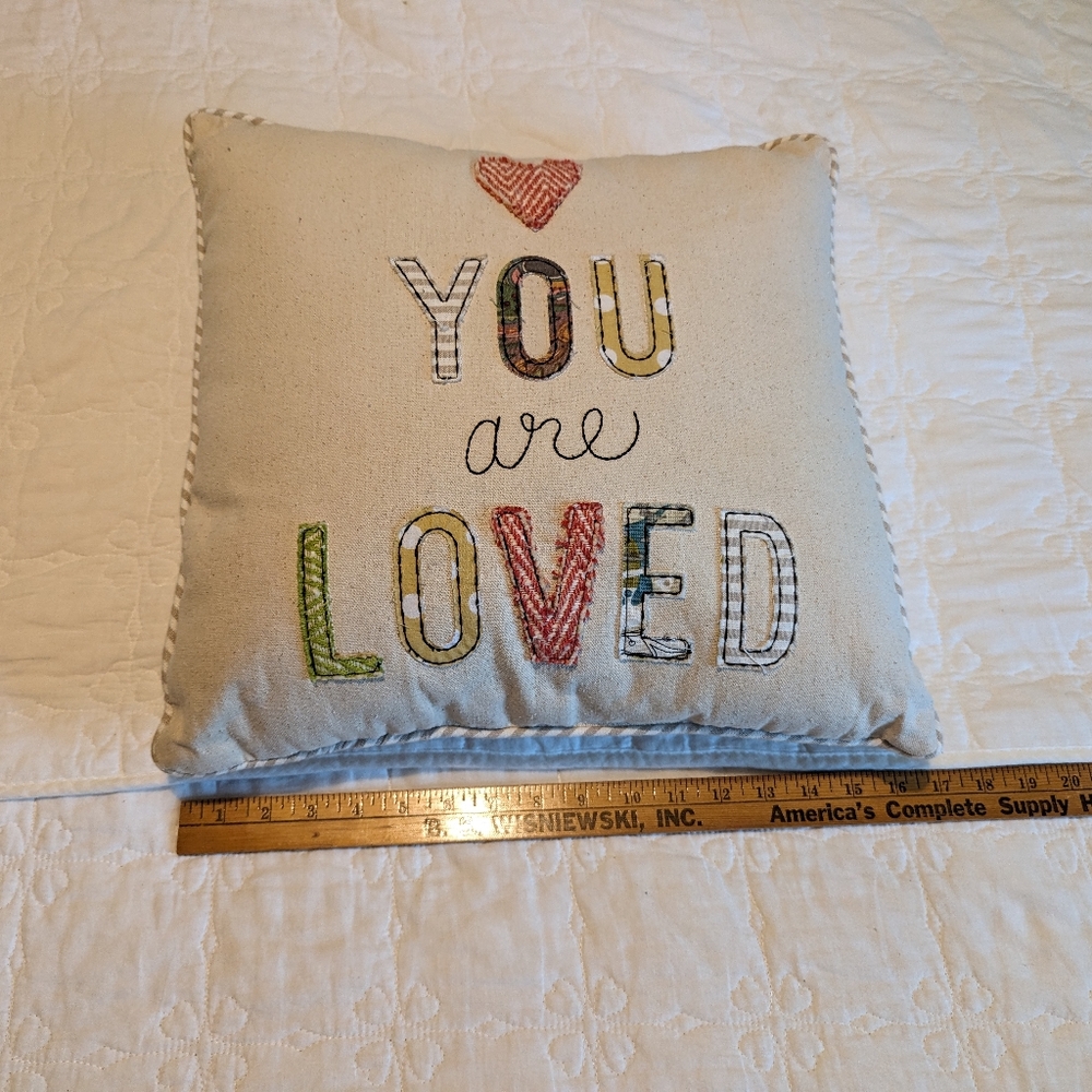 Glory Haus you are loved pillow - Picture 2 of 6